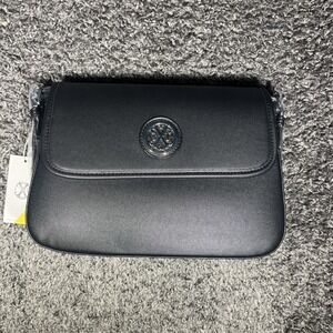 CXL by Christian Lacroix Karen Black Caviar Shoulder Bag Vegan‎ Leather Office